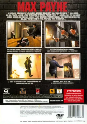 Max Payne box cover back